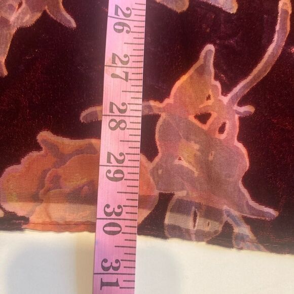 Burnout Floral Velvet Kimono - Picture 7 of 7